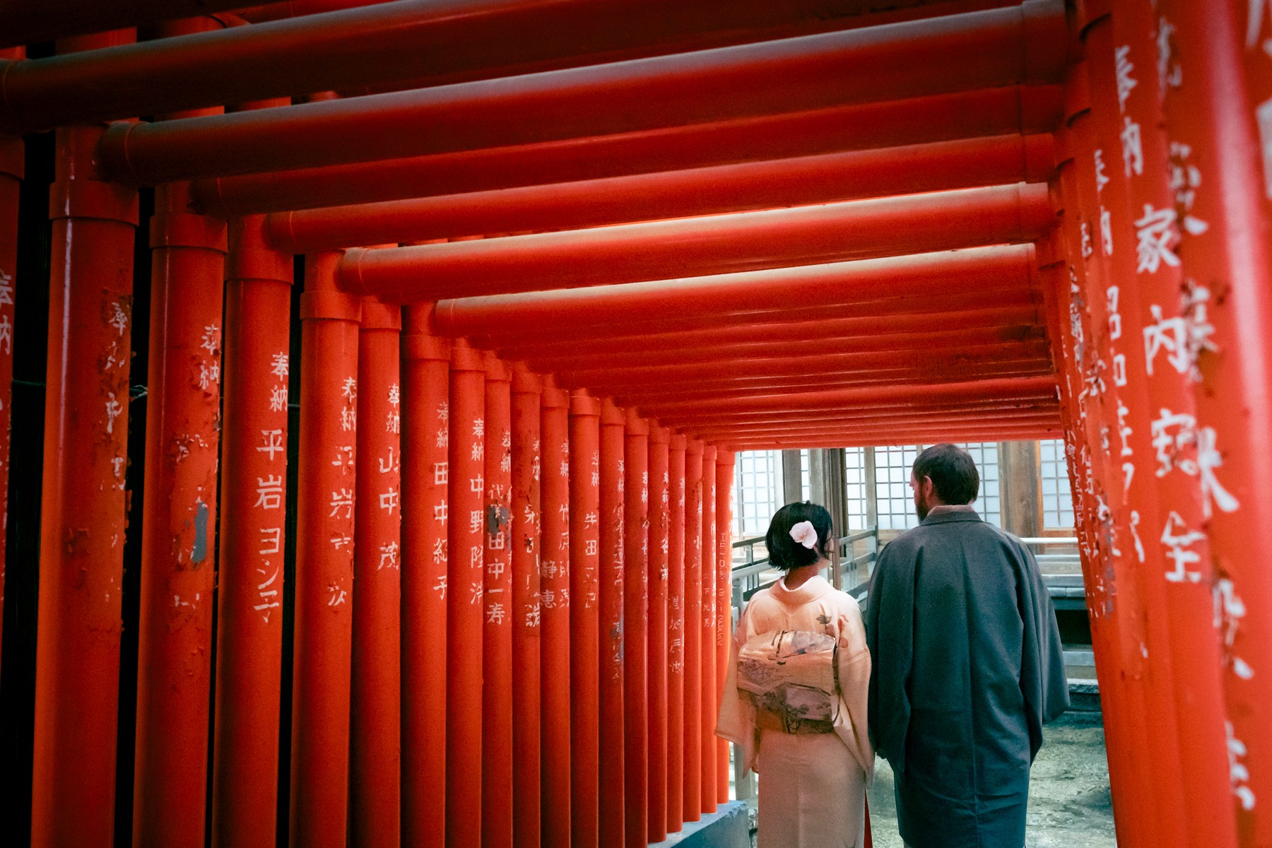 White house with blue door